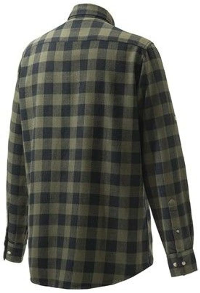 M's Overshirt Zippered Pocket Green & Black Check, view: 1