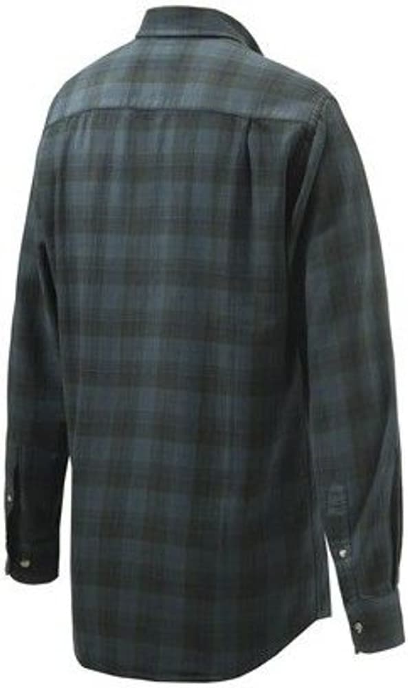 Wood Flannel Button Down Shirt Beige & Green, view: 1