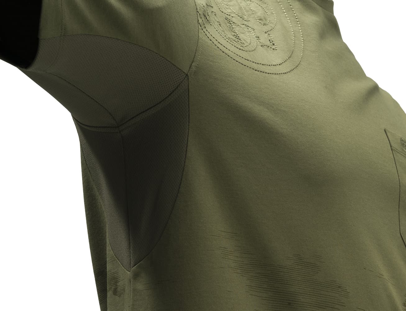 M's T-shirt Dark Olive, view: 2