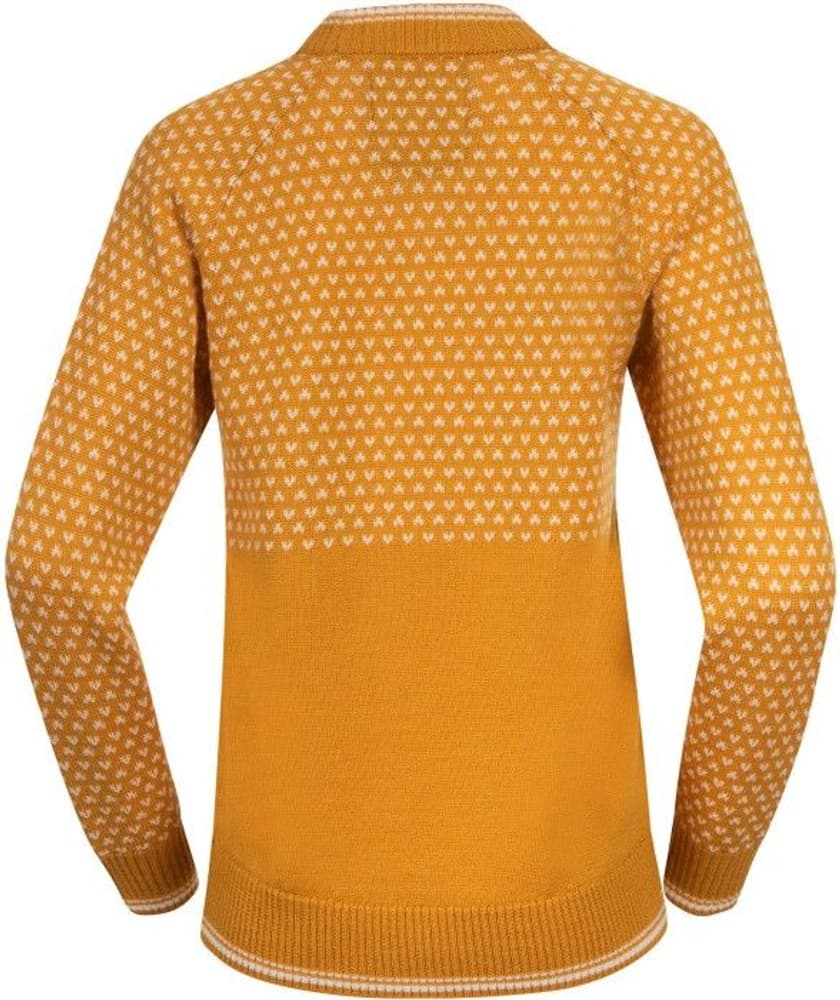 Bergans W's Alvdal Wool Jumper Golden Yellow/Vanilla White, view: 2