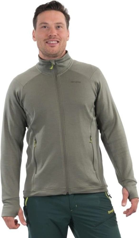 Bergans M's Ulstein Wool Jacket Green Mud, view: 1