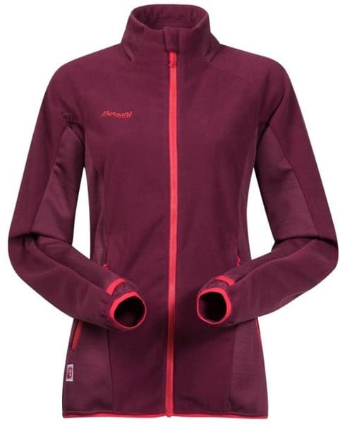 Bergans W's Cecilie Fleece Jacket Dark Cherry/Strawberry, view: 0