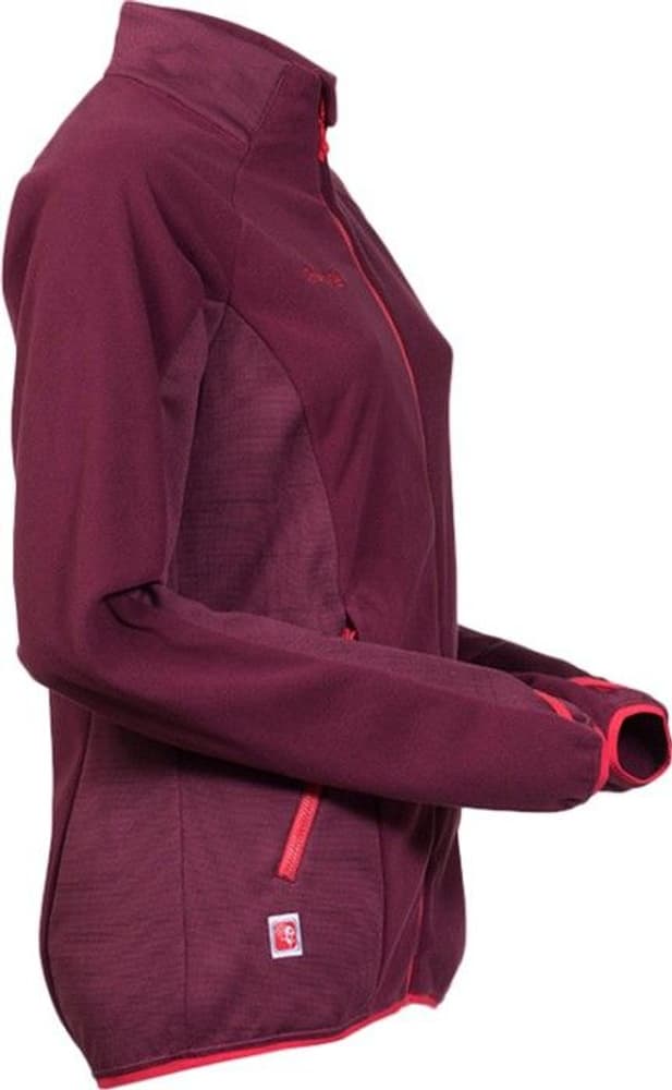 Bergans W's Cecilie Fleece Jacket Dark Cherry/Strawberry, view: 2