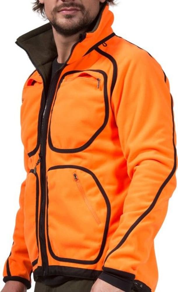 Bergans M's Rana Reversible Jacket Dark Olive/NeonOrange, view: 2