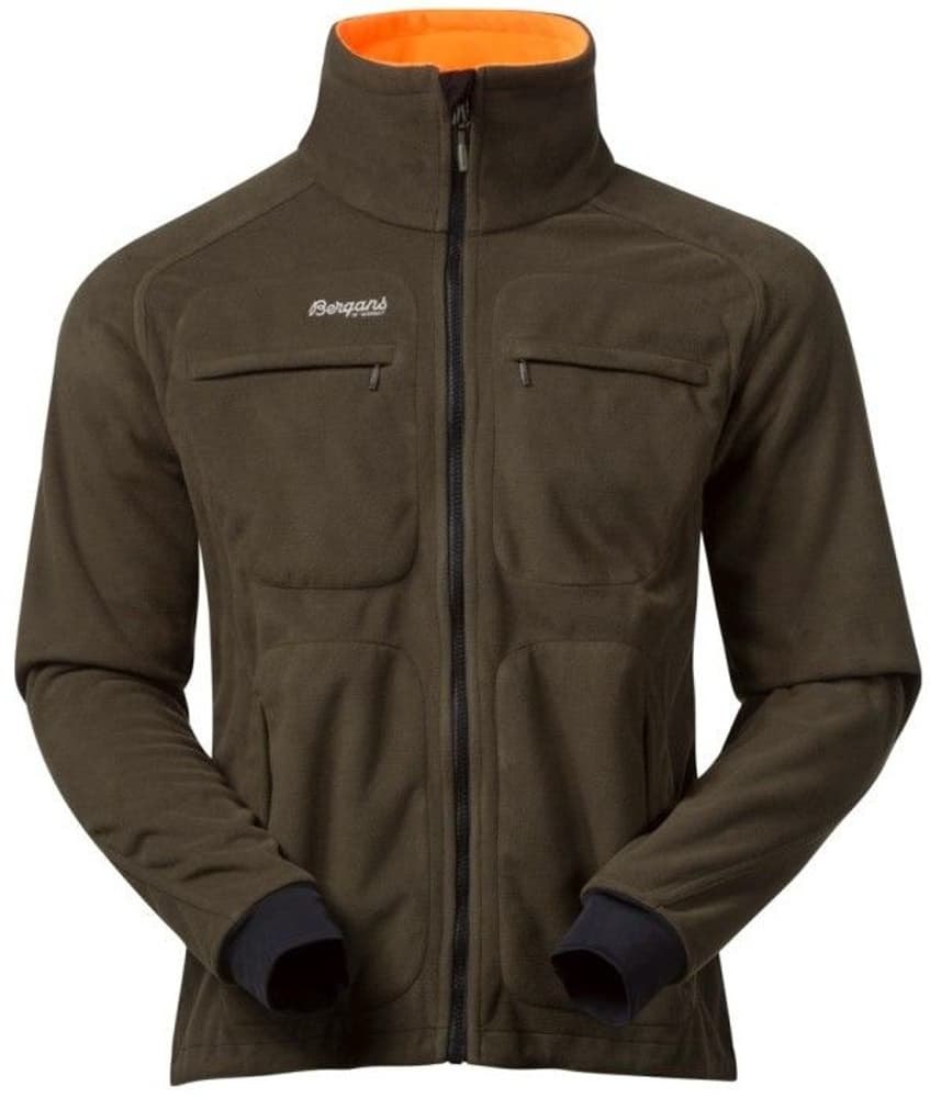 Bergans M's Rana Reversible Jacket Dark Olive/NeonOrange, view: 0