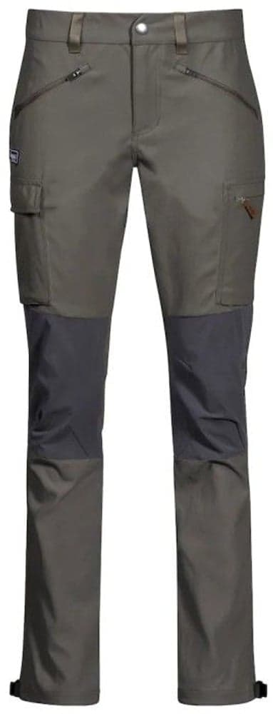 Bergans W's Nordmarka Hybrid Pants Green Mud / Solid Dark Grey, view: 0