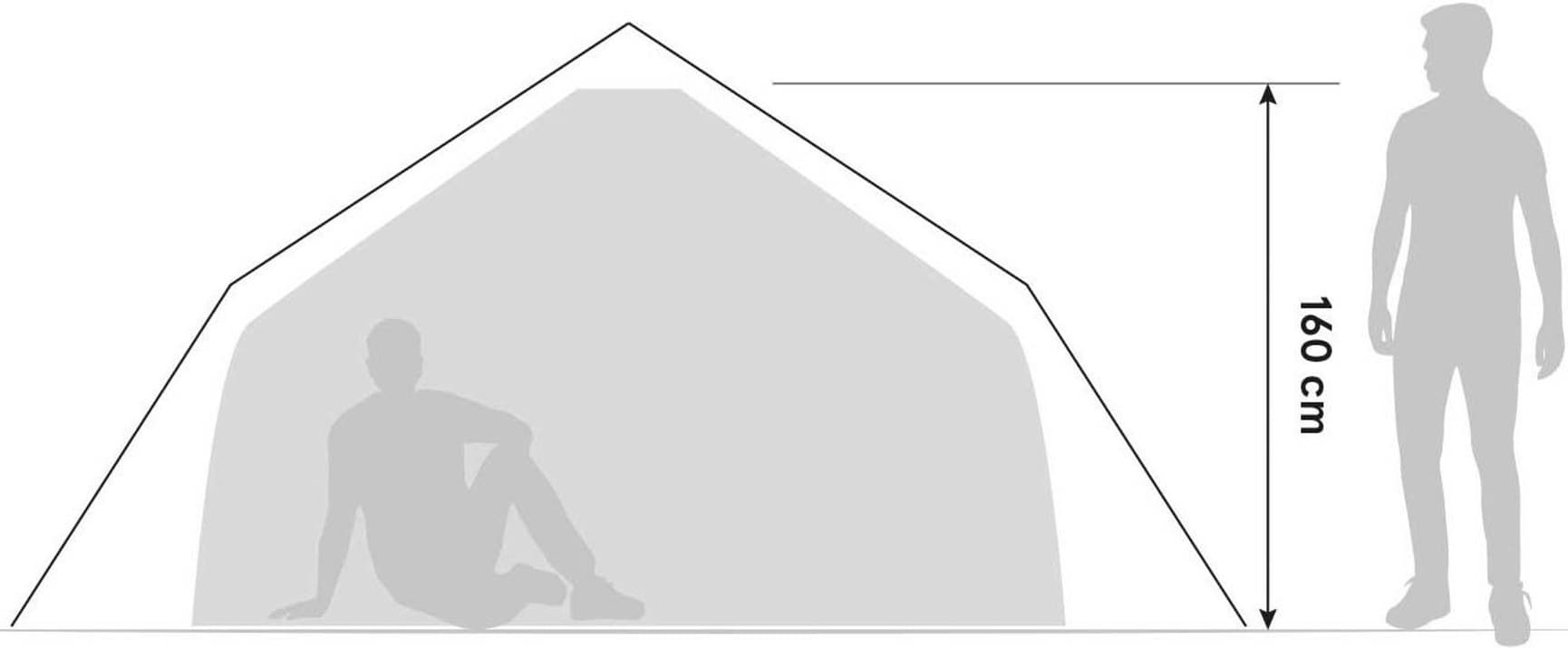 Bergans Wiglo® LT v.2 4-Pers Tent 4-Pers Lt Fogblue, view: 5