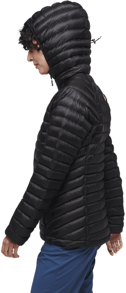 W's Approach Down Hoody Black, view: 2