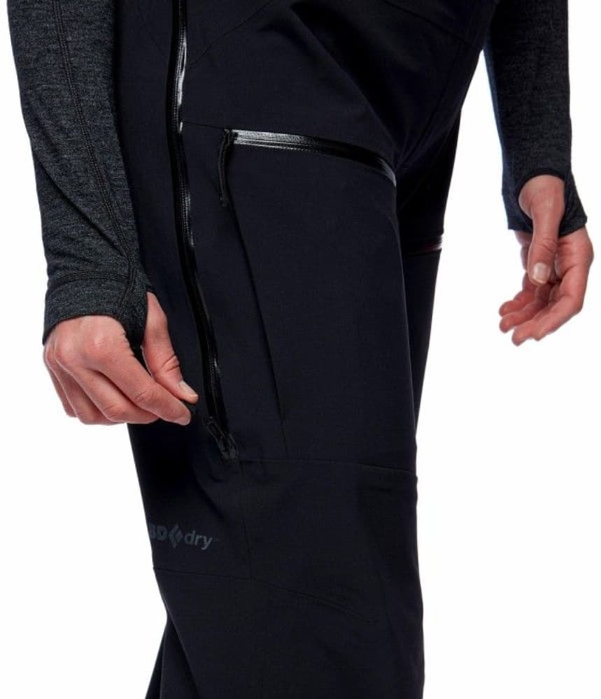 W's Recon Stretch Ski Bibs Black, view: 6