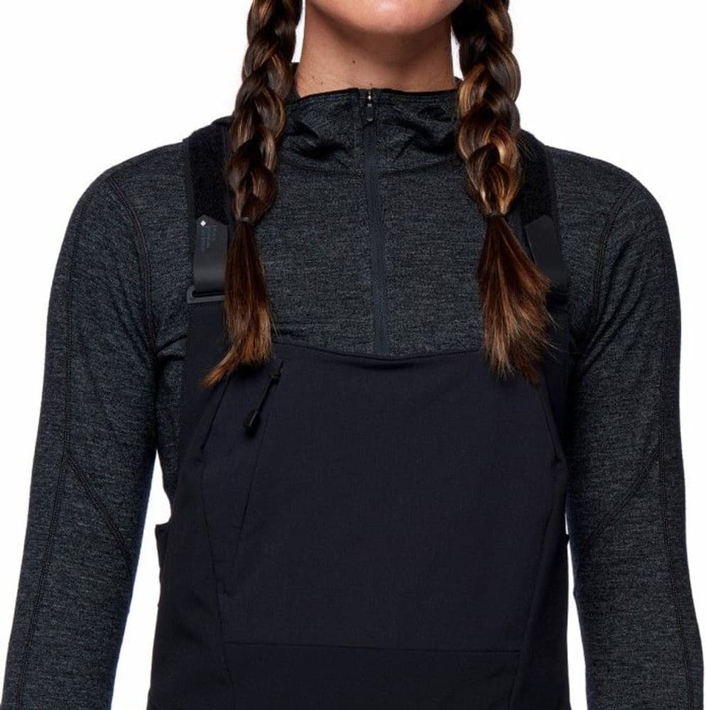 W's Recon Stretch Ski Bibs Black, view: 5