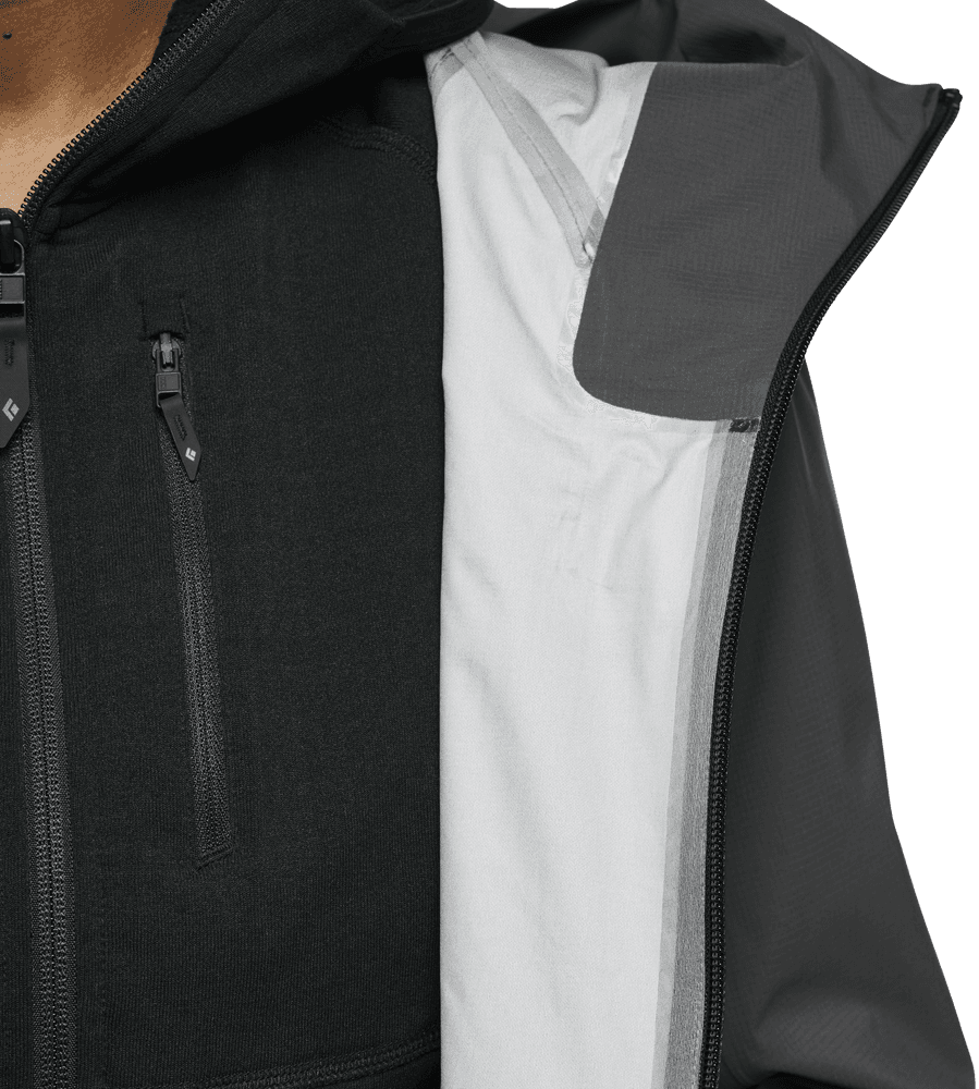 W's Highline Stretch Shell Anthracite, view: 6