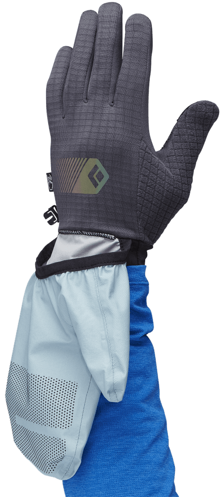 Gridtech Storm Hood Gloves Carbon/Glacier, view: 2