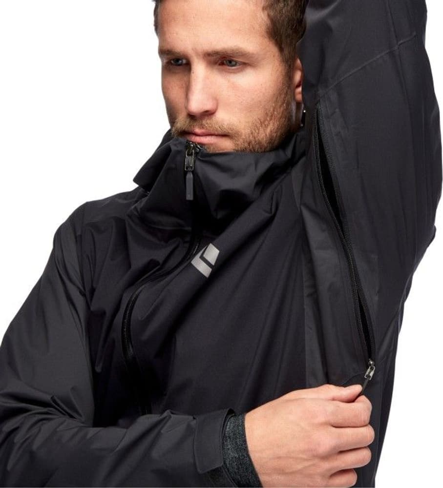 M's Stormline Stretch Rain Shell Black, view: 6
