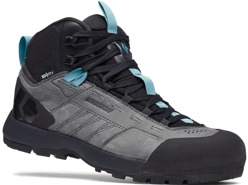 W's Mission Leather Mid WP Approach Shoes Steel Grey/Costal Blue, view: 0