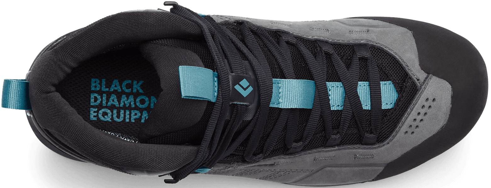 W's Mission Leather Mid WP Approach Shoes Steel Grey/Costal Blue, view: 1