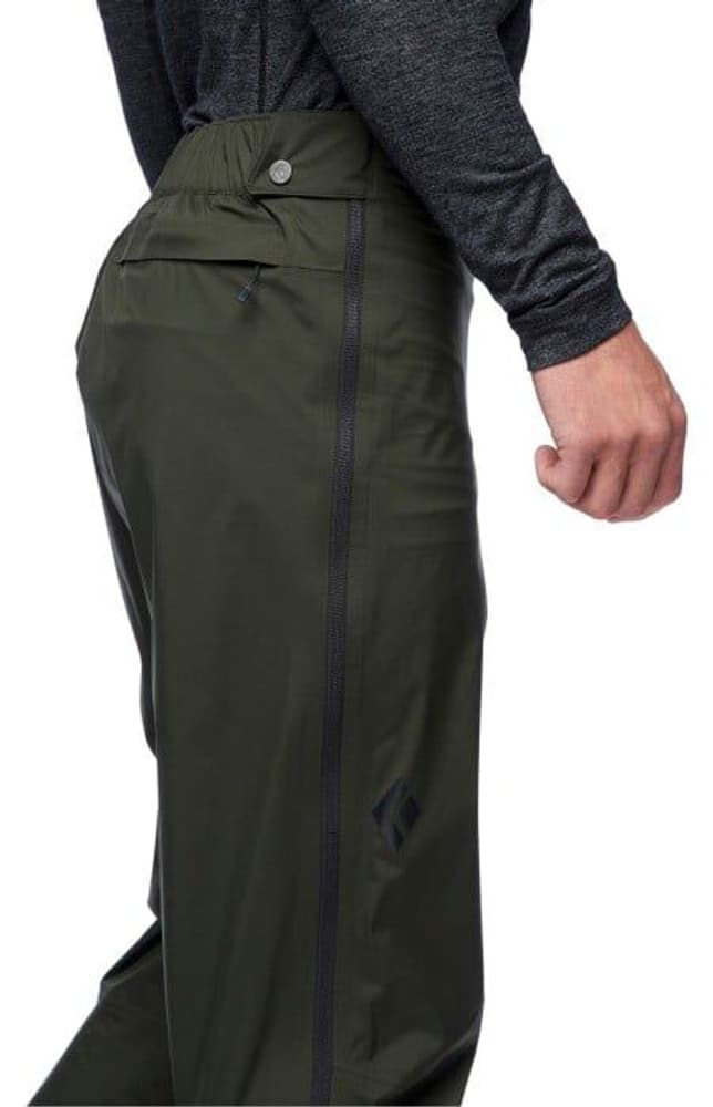 M's Stormline Stretch Full Zip Rain Pants Black, view: 7
