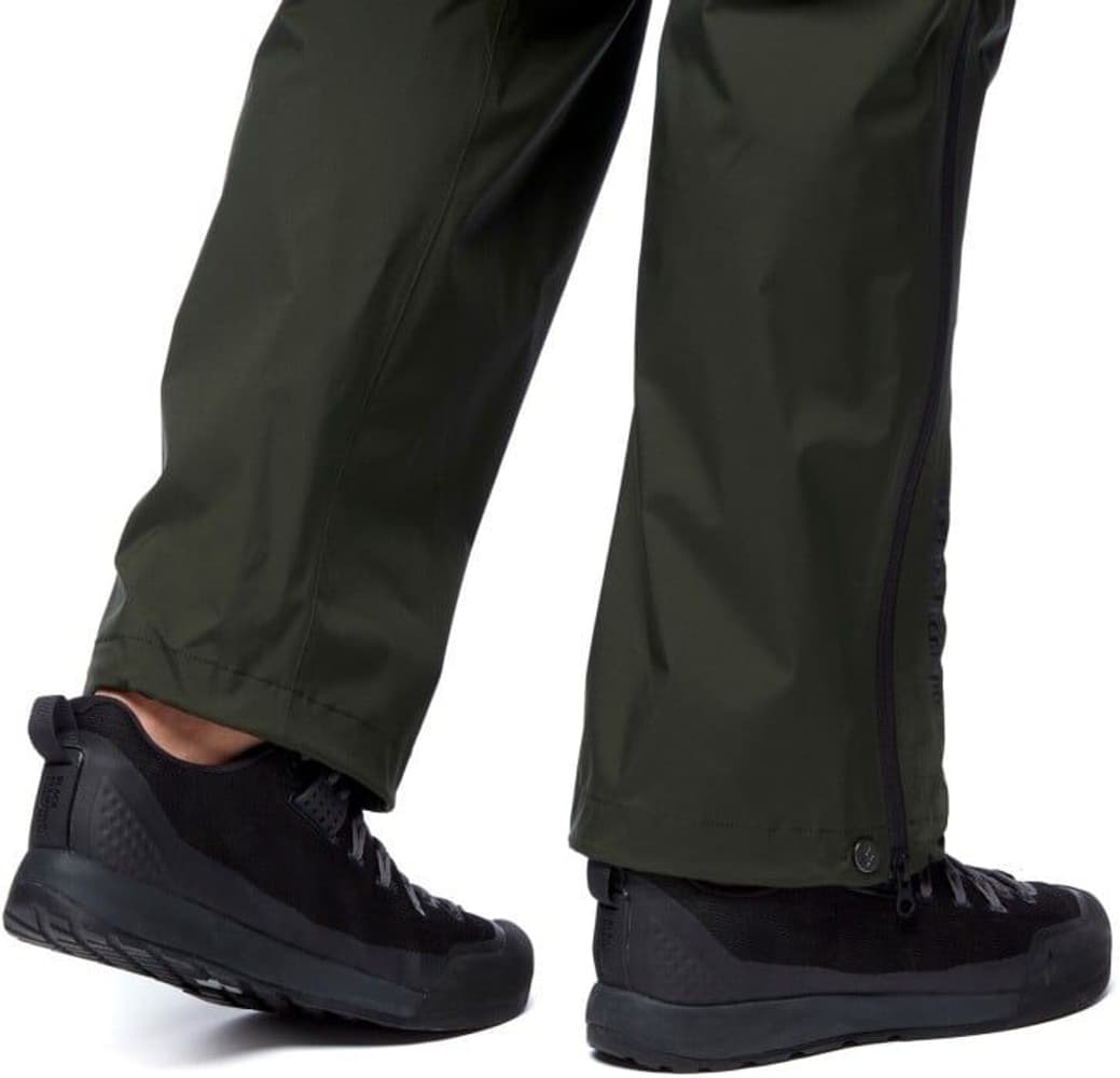 M's Stormline Stretch Full Zip Rain Pants Black, view: 6