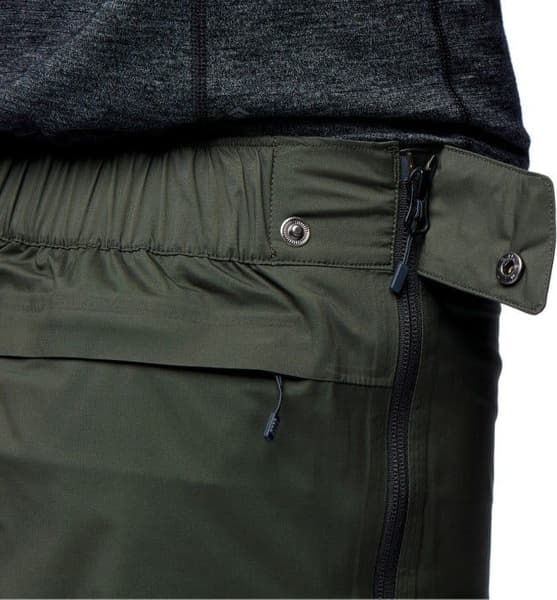 M's Stormline Stretch Full Zip Rain Pants Black, view: 4