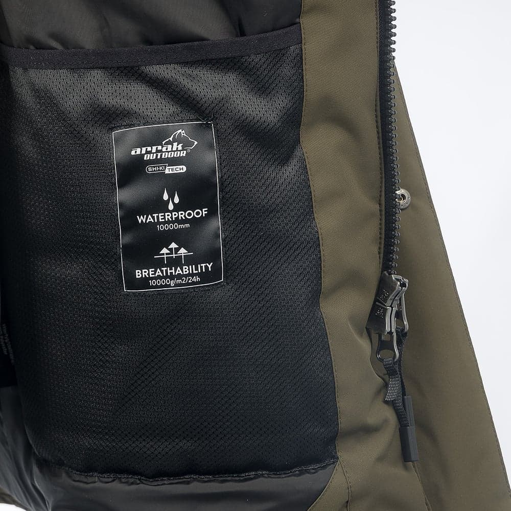 Arrak M's Parkas Olive, view: 2