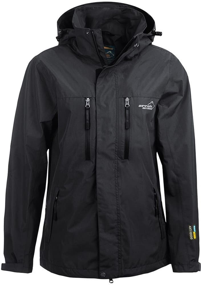Arrak M's Rain Jacket Black, view: 0
