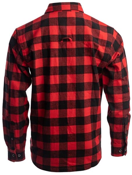 Arrak M's Flannel Shirt Red/Black, view: 2