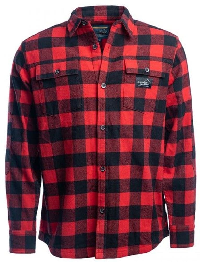 Arrak M's Flannel Shirt Red/Black, view: 0