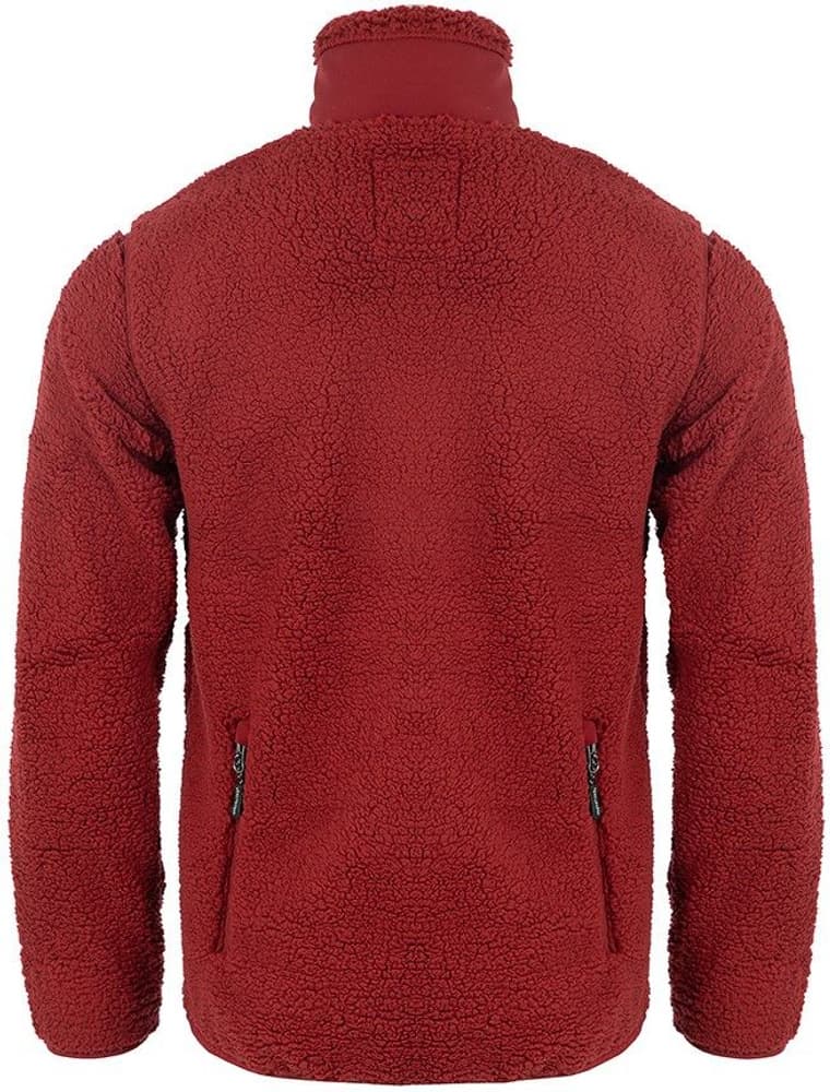 Arrak M's Sherpa Fleece Jacket Dark Red, view: 3