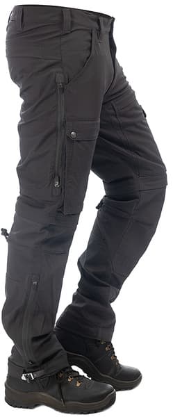 Arrak M's Flexible Zip Off Pant Anthracite, view: 1