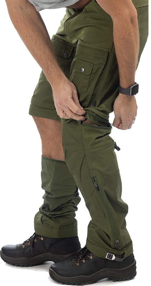 Arrak M's Flexible Zip Off Pant Green, view: 5