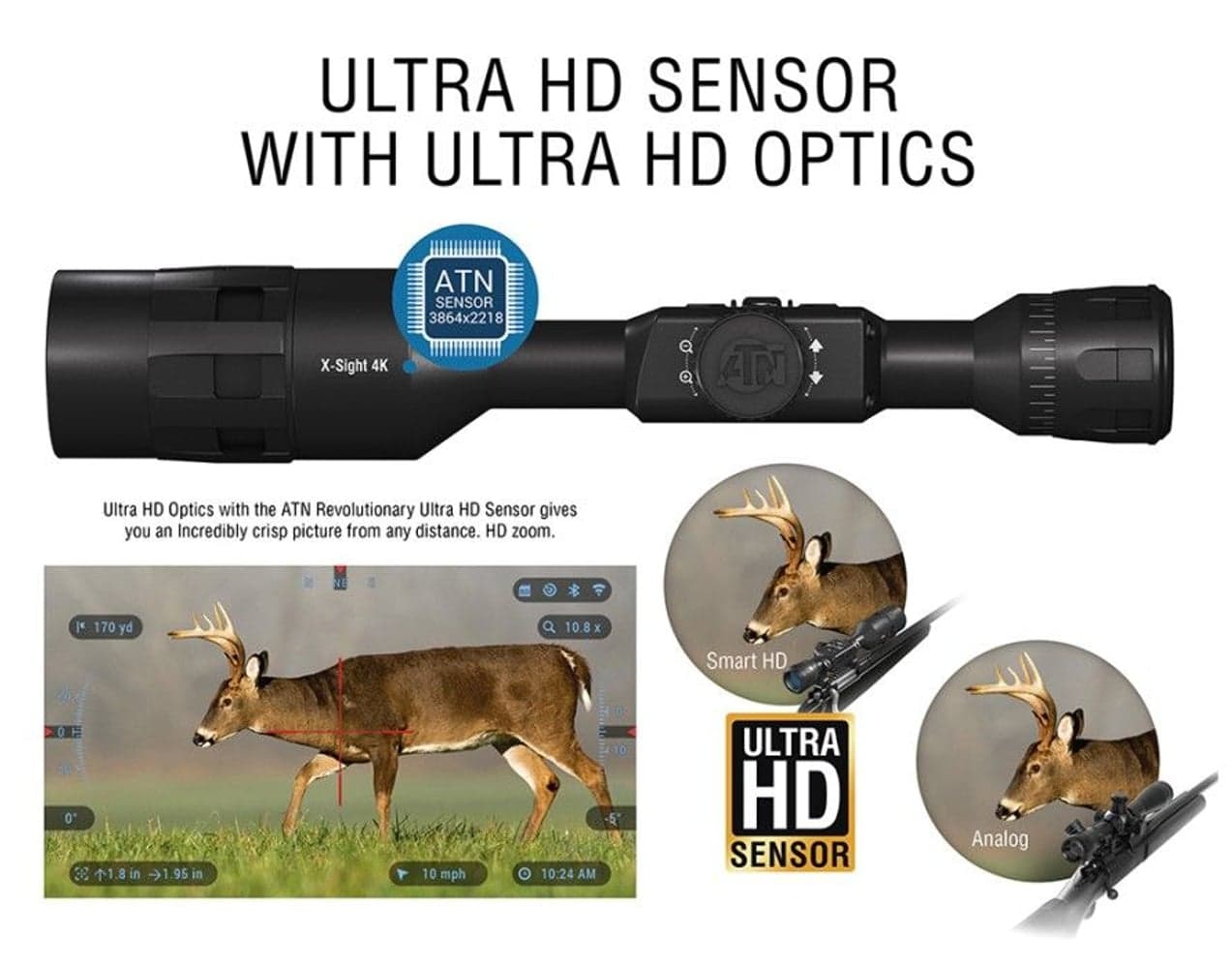 X-Sight-4K HD 5-20x Pro Edition Smart Day/Night Hunting Rifle Scope Full HD, view: 9
