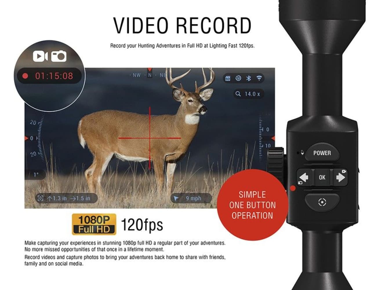 X-Sight-4K HD 5-20x Pro Edition Smart Day/Night Hunting Rifle Scope Full HD, view: 10