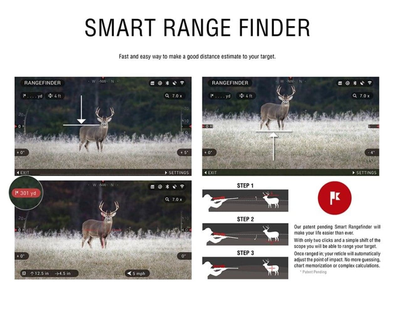 X-Sight-4K HD 3-14x Pro Edition Smart Day/Night Hunting Rifle Scope Full HD, view: 6