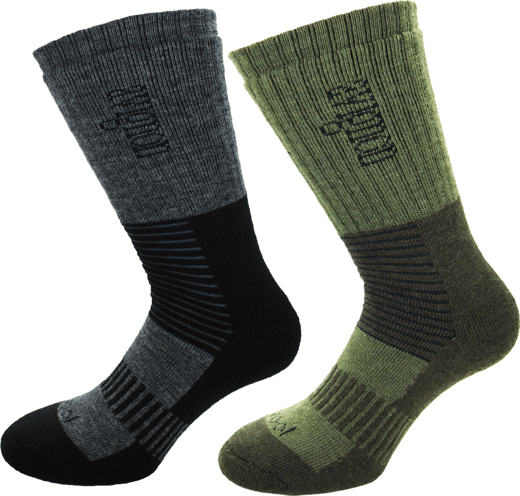 Tjock Merinoullsocka 2-pack, view: 0