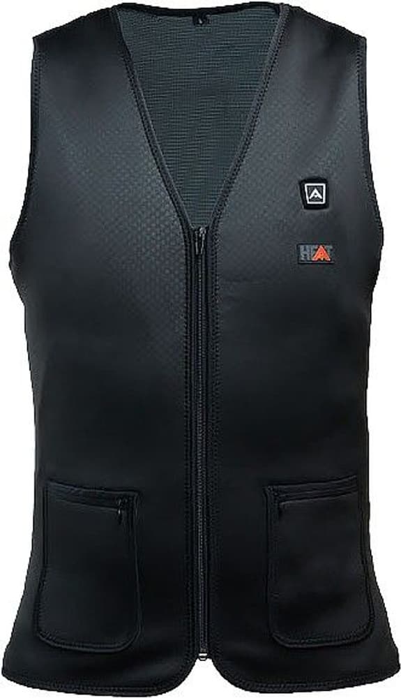 Heat Vest Thin V-Neck Powerbank Black, view: 0