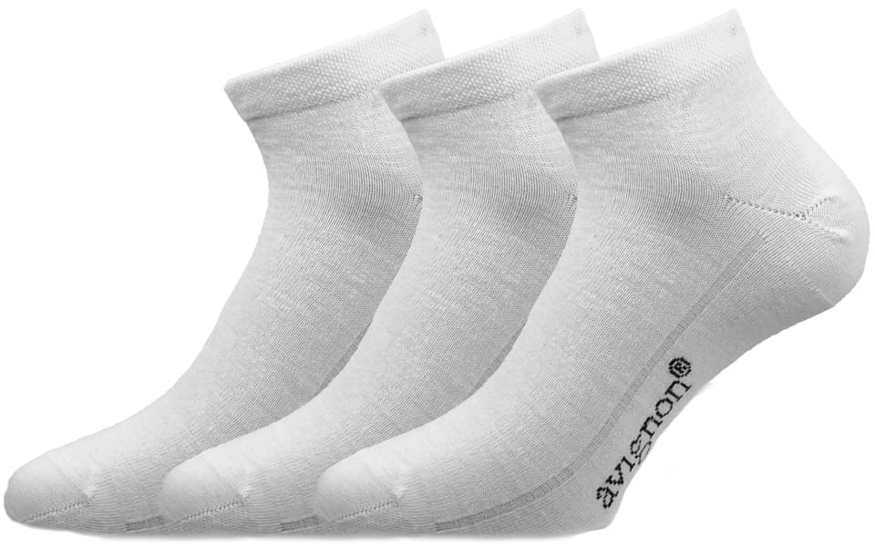 Merinostrumpor Sneaker Low 3-pack Vit, view: 0