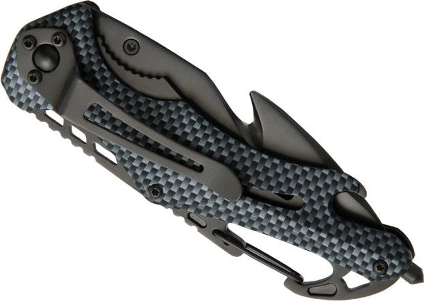 Security Knife Emergency Black Carbon Svart, view: 2