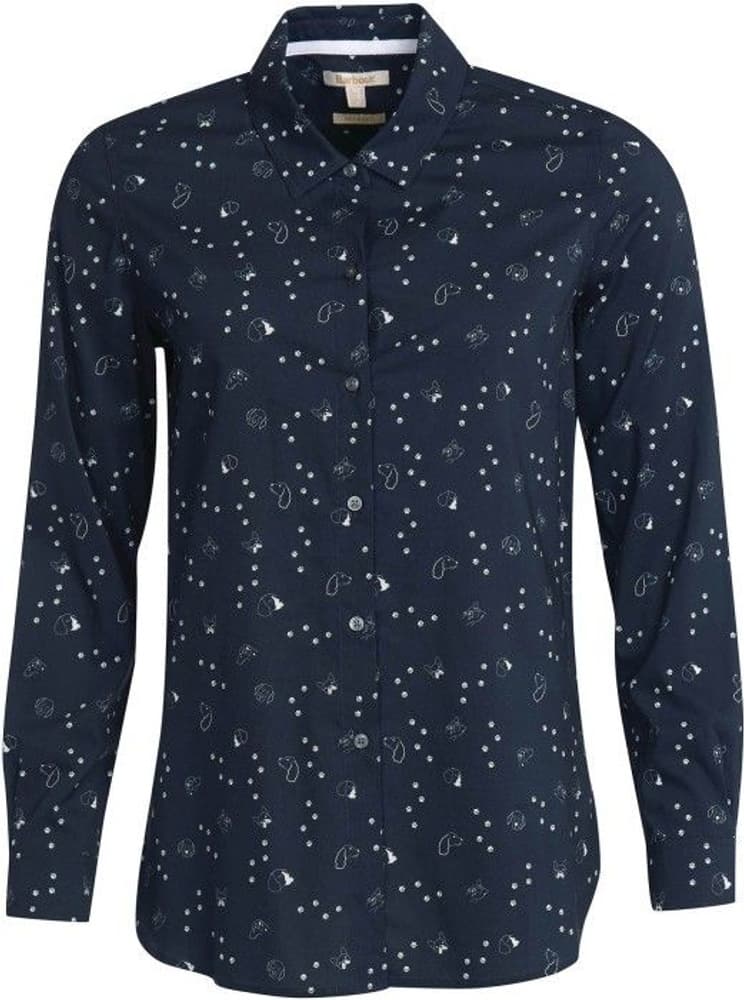 W's Safari Shirt Navy Country Print, view: 0