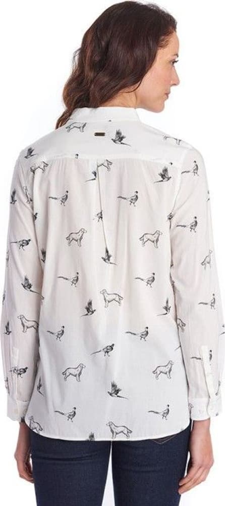 W's Safari Shirt Off White Dog Print, view: 2