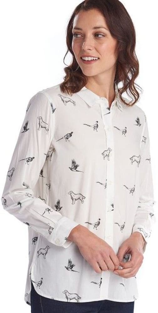 W's Safari Shirt Off White Dog Print, view: 1