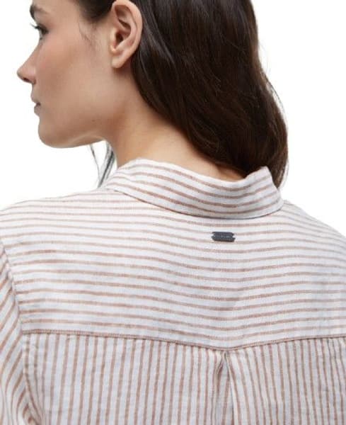 W's Marine Linen Shirt Bran Stripe, view: 4