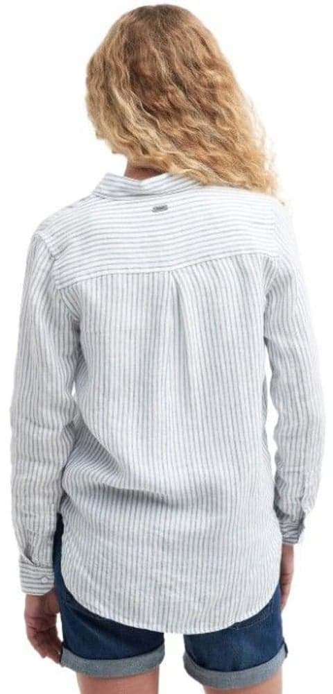 W's Marine Linen Shirt Chambray Stripe, view: 2