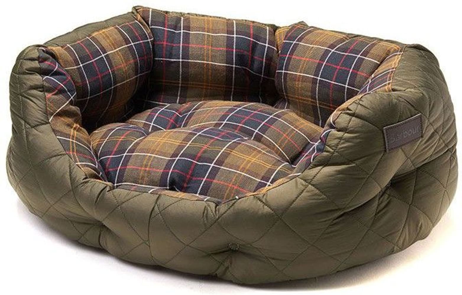 Quilted Dog Bed 18 Olive, view: 1