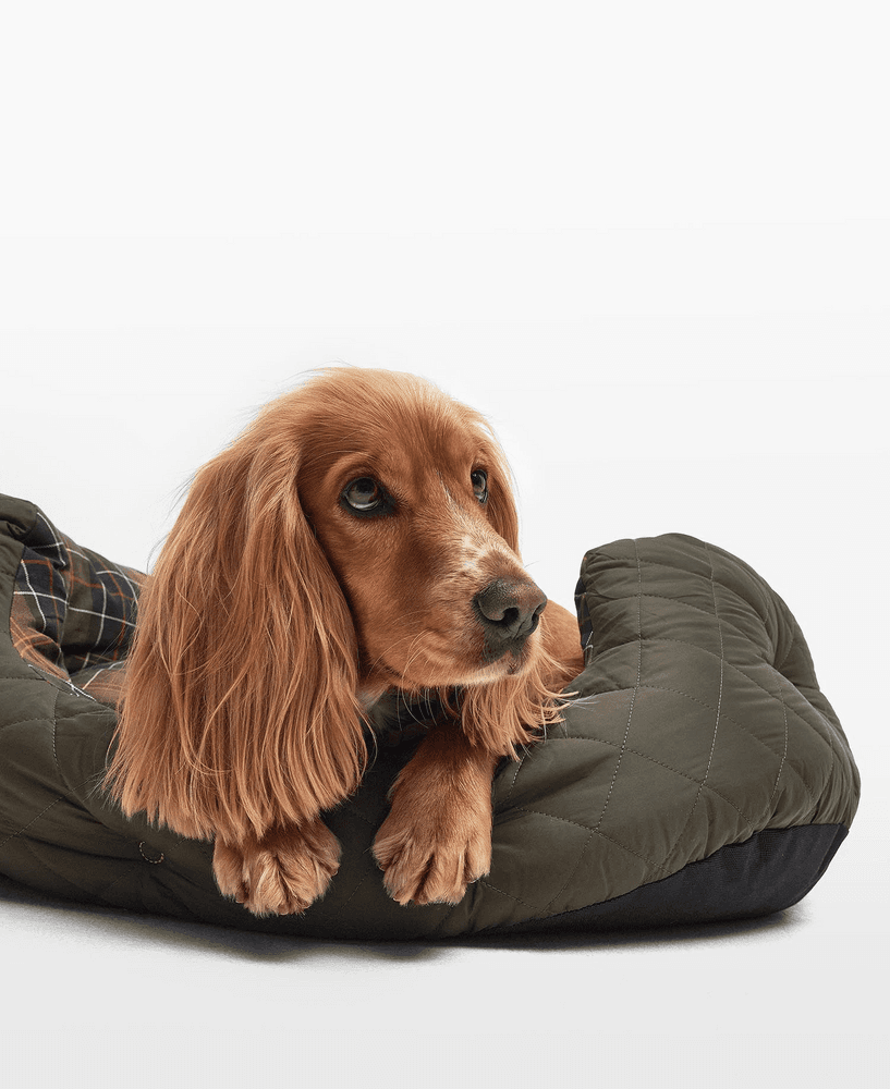 Quilted Dog Bed 30'' Olive, view: 2