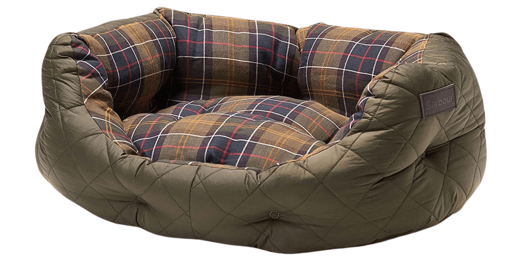 Quilted Dog Bed 24'' Olive, view: 0
