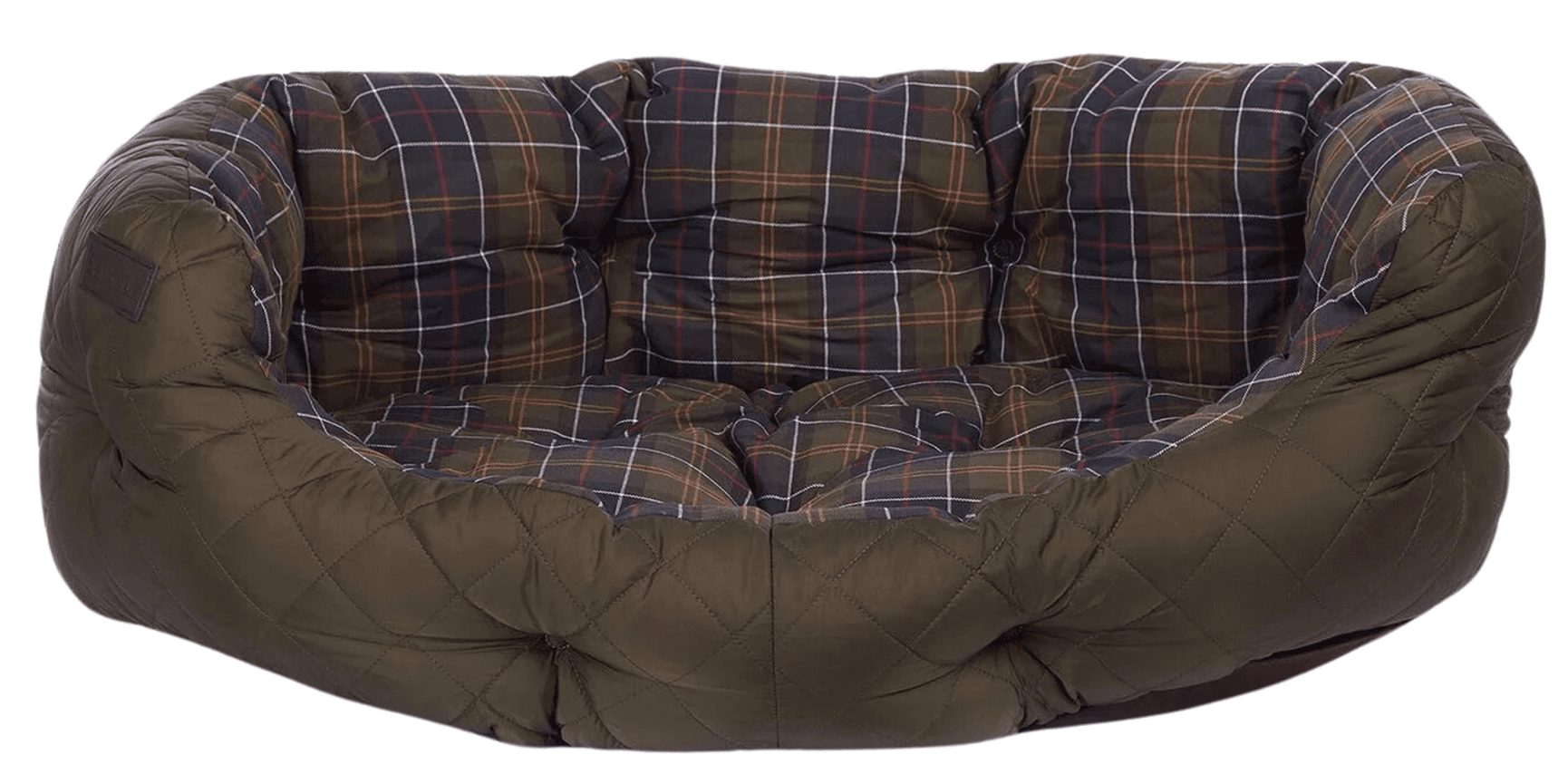 Quilted Dog Bed 35'' Olive, view: 0