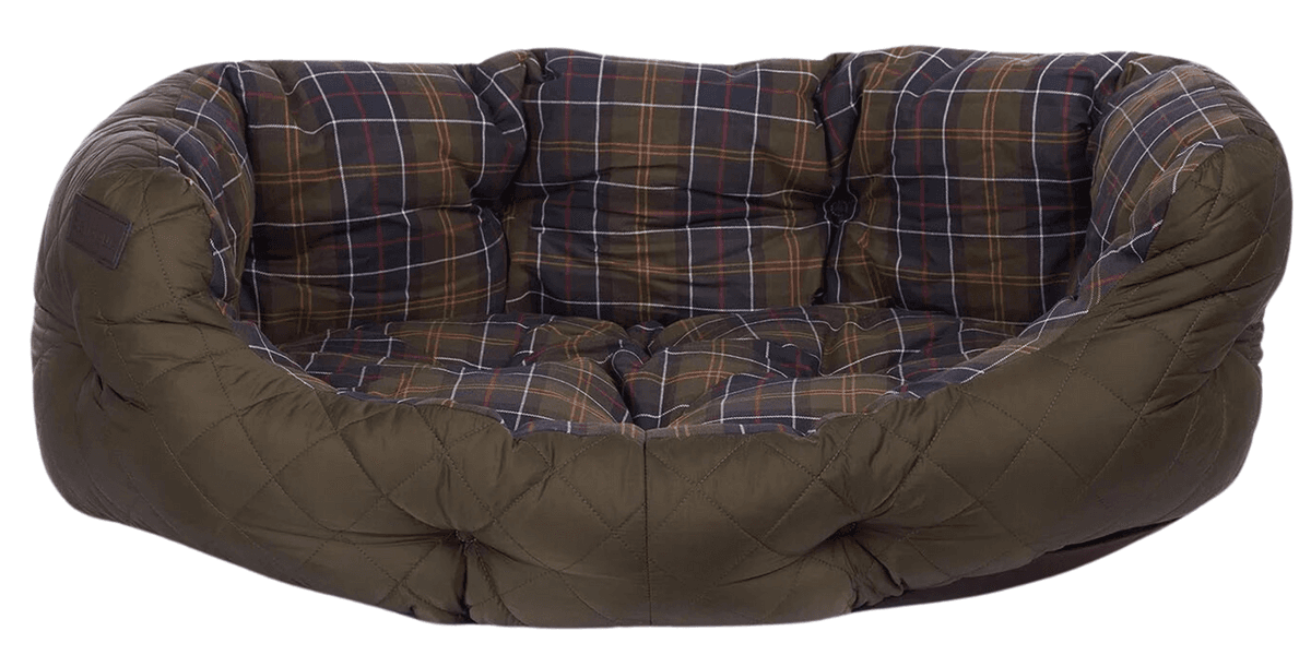 Quilted Dog Bed 35'' Olive, view: 0