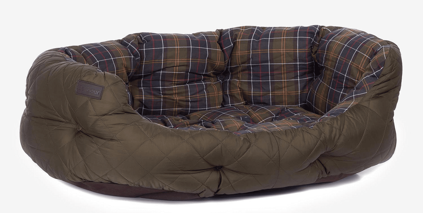 Quilted Dog Bed 35'' Olive, view: 1