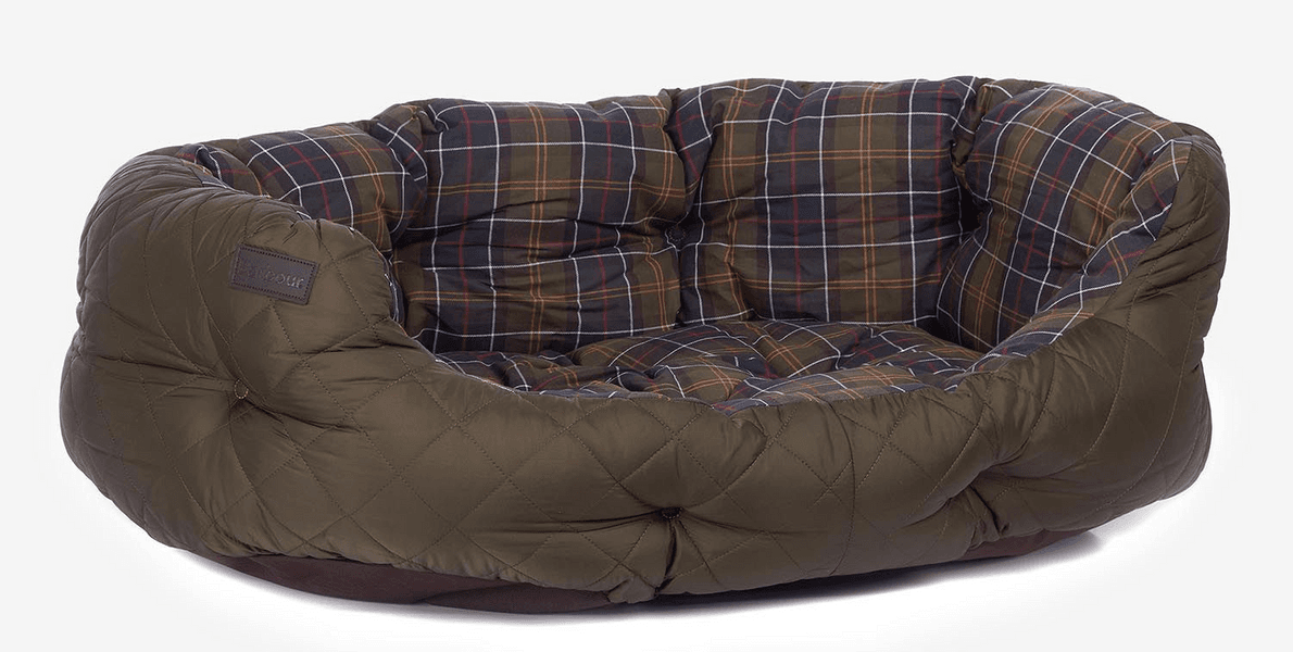 Quilted Dog Bed 35'' Olive, view: 1