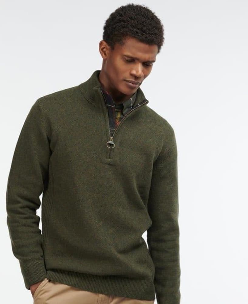 M's Holden Half Zip Dark Olive, view: 1