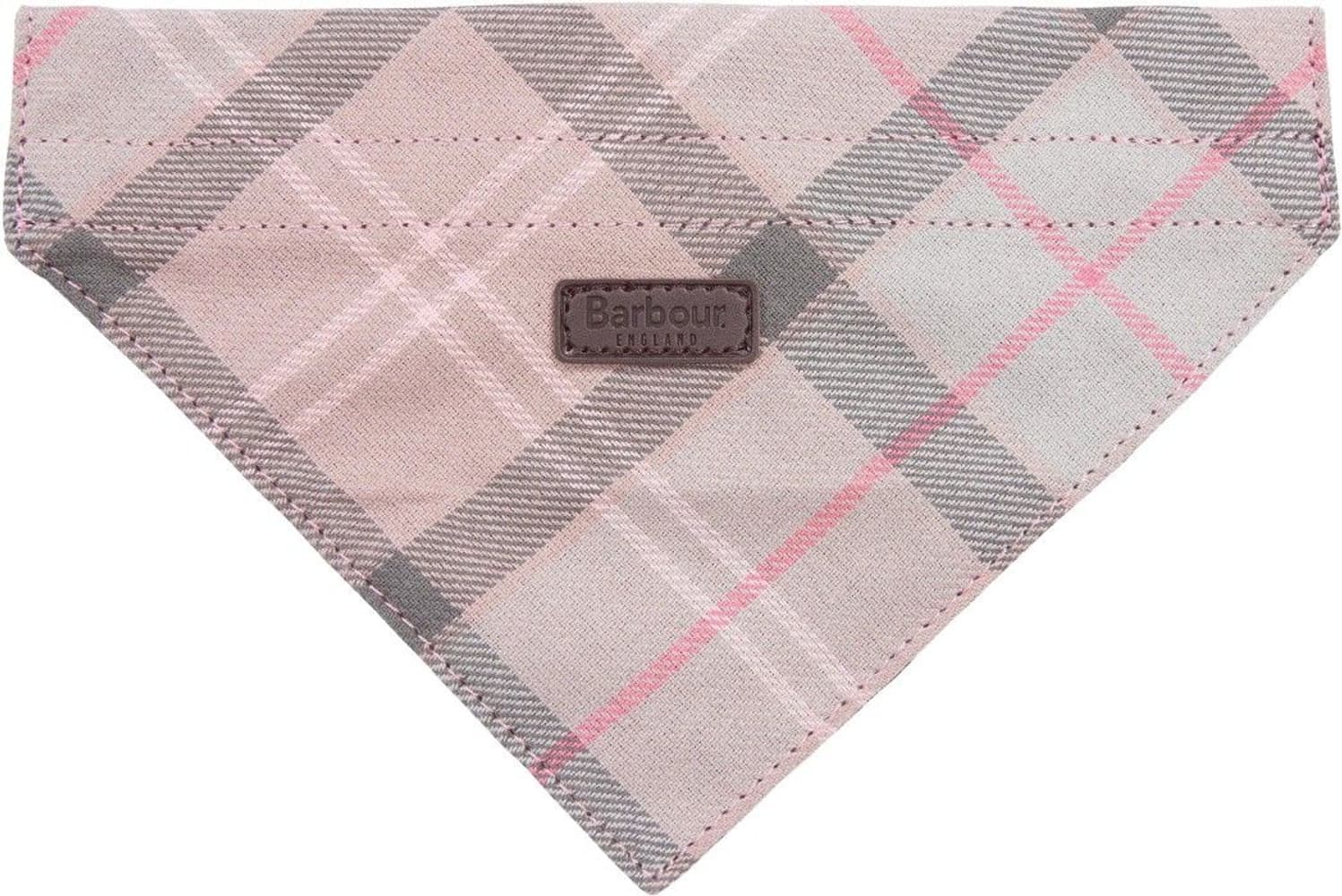 Tartan Dog Bandana Taupe/Pink Tartan, view: 0